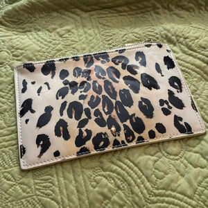 NWOT Kate Spade Leopard Clutch / Pouch / Pencil Case